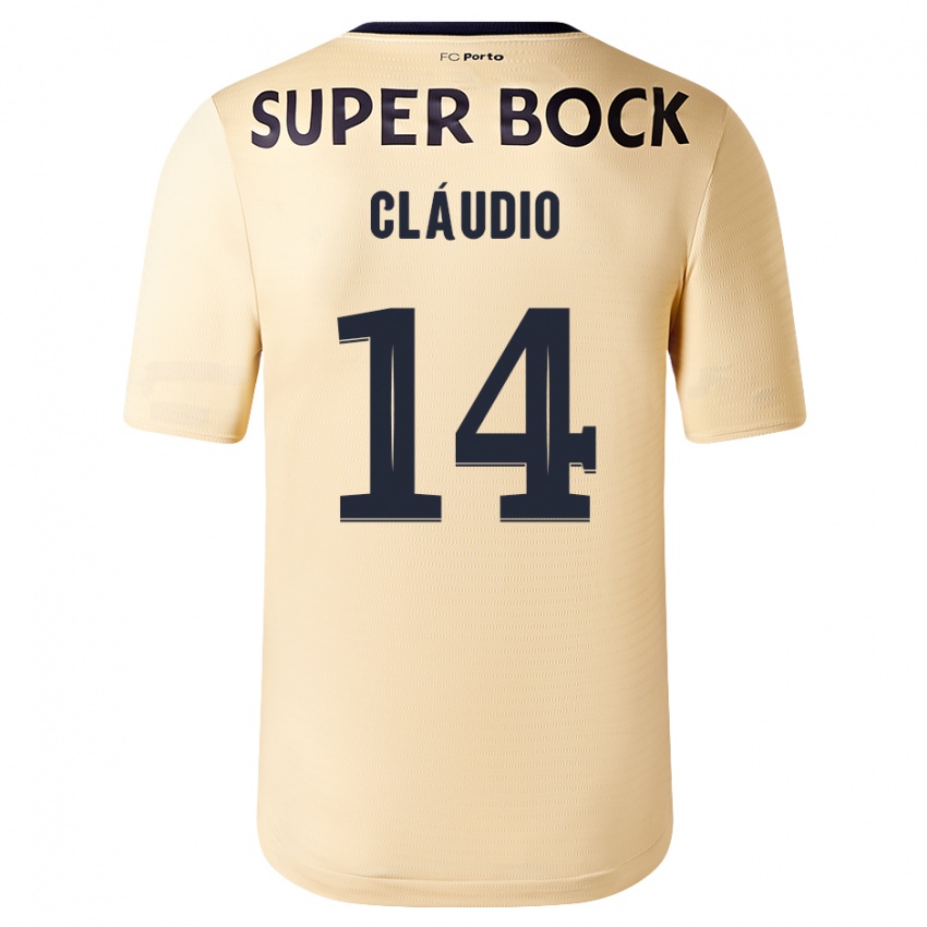 Criança Camisola Claudio Ramos #14 Bege-Dourado Alternativa 2023/24 Camisa Brasil