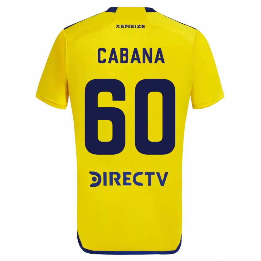 Criança Camisola Juan Pablo Cabana #60 Amarelo Alternativa 2023/24 Camisa Brasil