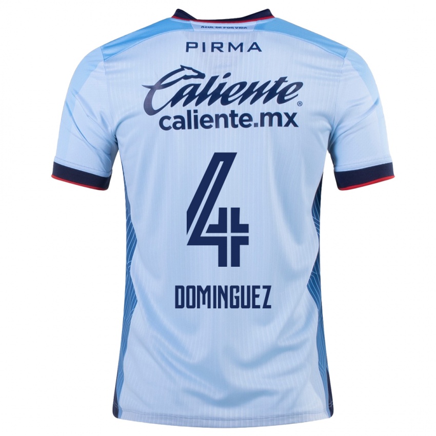 Criança Camisola Julio Cesar Dominguez #4 Céu Azul Alternativa 2023/24 Camisa Brasil