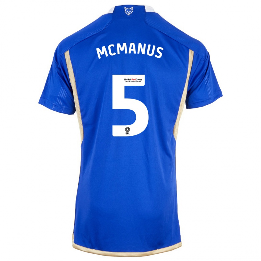 Homem Camisola Abbie Mcmanus #5 Azul Real Principal 2023/24 Camisa Brasil