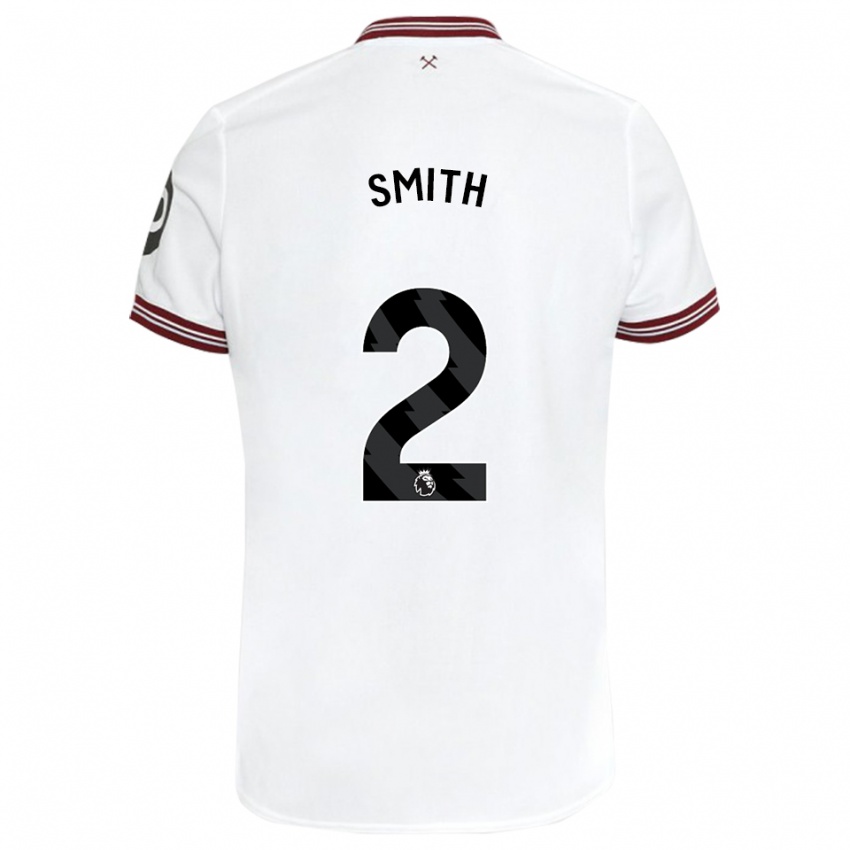 Homem Camisola Kirsty Smith #2 Branco Alternativa 2023/24 Camisa Brasil