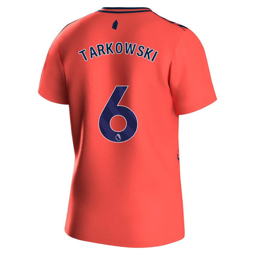 Homem Camisola James Tarkowski #6 Corais Alternativa 2023/24 Camisa Brasil