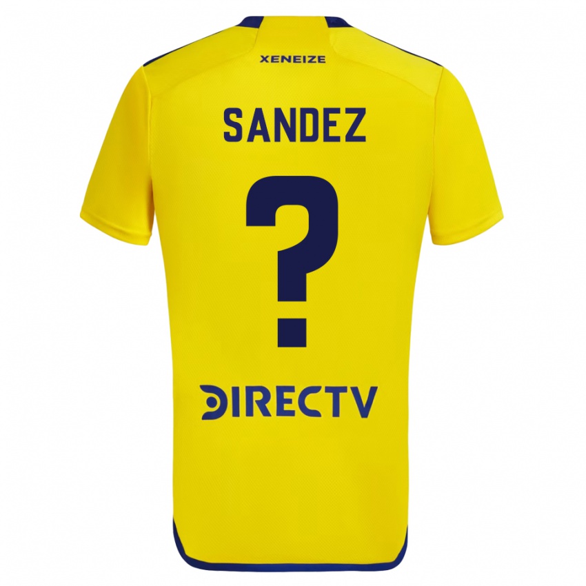Homem Camisola Agustin Sandez #0 Amarelo Alternativa 2023/24 Camisa Brasil
