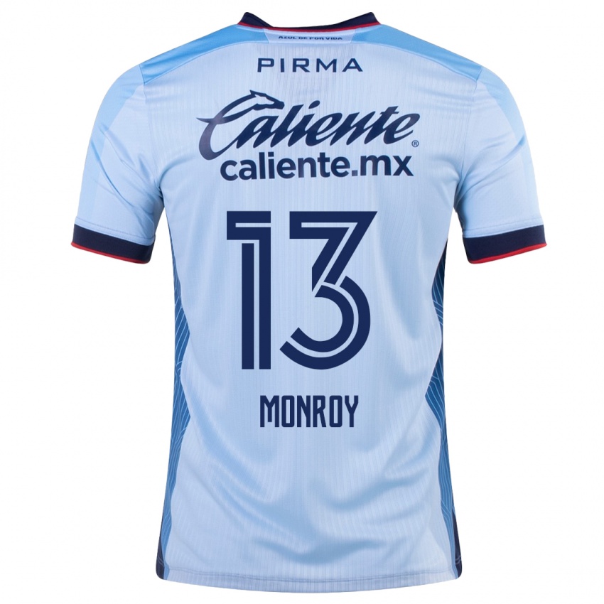 Homem Camisola Daniela Monroy #13 Céu Azul Alternativa 2023/24 Camisa Brasil