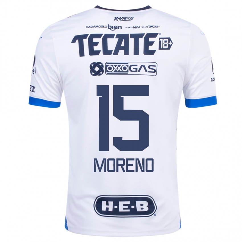 Homem Camisola Hector Moreno #15 Branco Alternativa 2023/24 Camisa Brasil