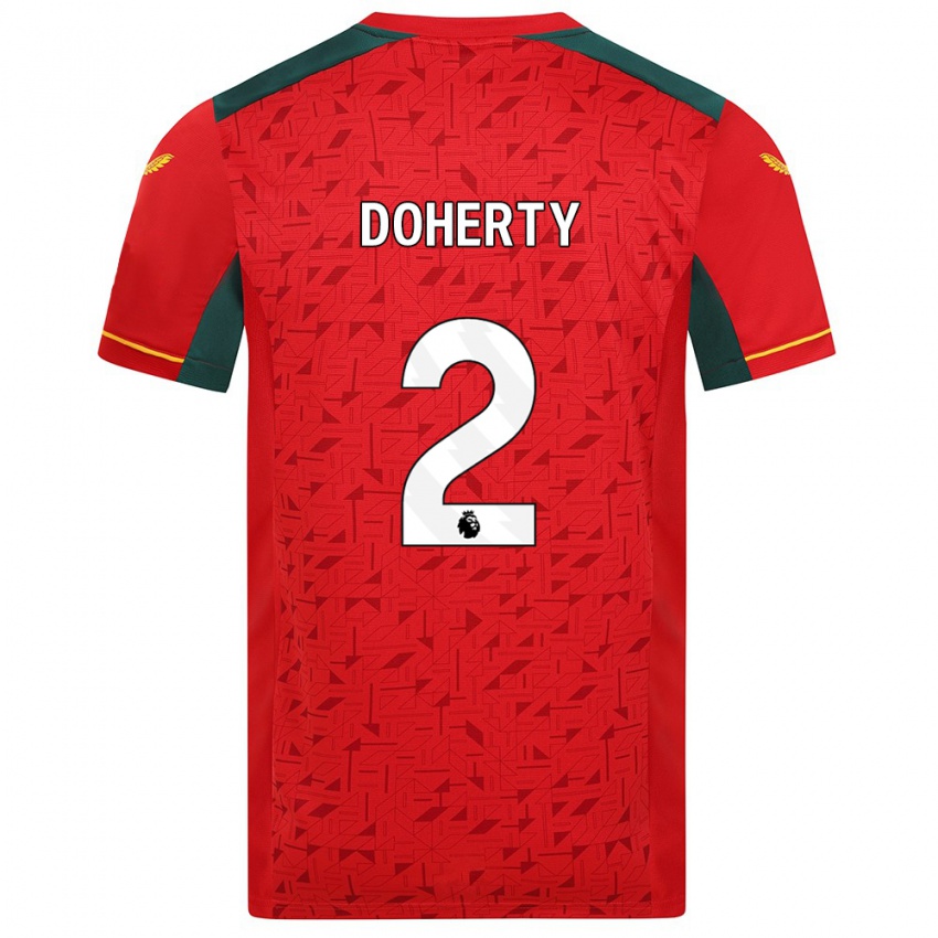 Mulher Camisola Matt Doherty #2 Vermelho Alternativa 2023/24 Camisa Brasil