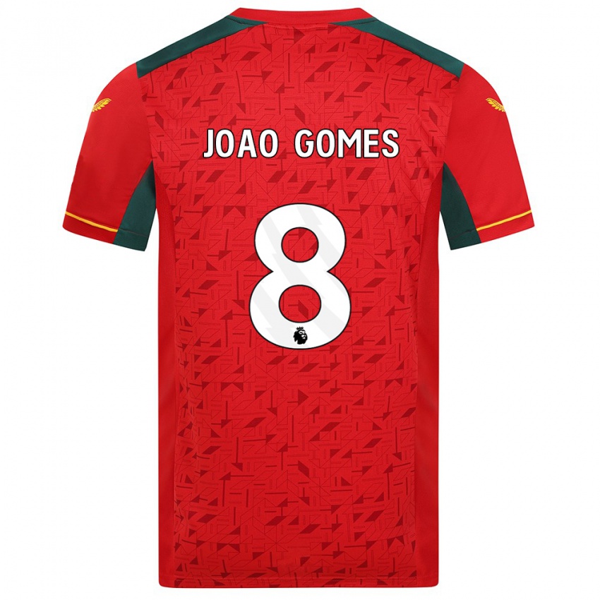 Mulher Camisola Joao Gomes #8 Vermelho Alternativa 2023/24 Camisa Brasil