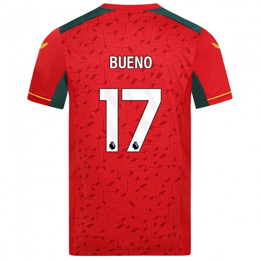 Mulher Camisola Hugo Bueno #17 Vermelho Alternativa 2023/24 Camisa Brasil