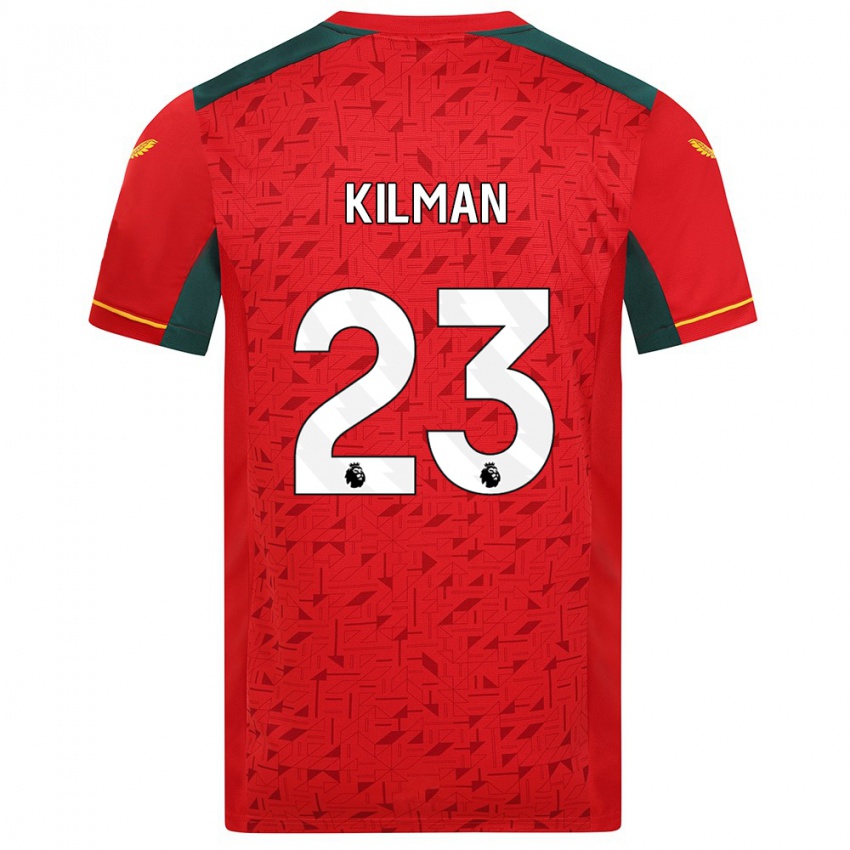 Mulher Camisola Max Kilman #23 Vermelho Alternativa 2023/24 Camisa Brasil