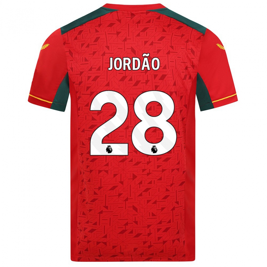 Mulher Camisola Bruno Jordao #28 Vermelho Alternativa 2023/24 Camisa Brasil