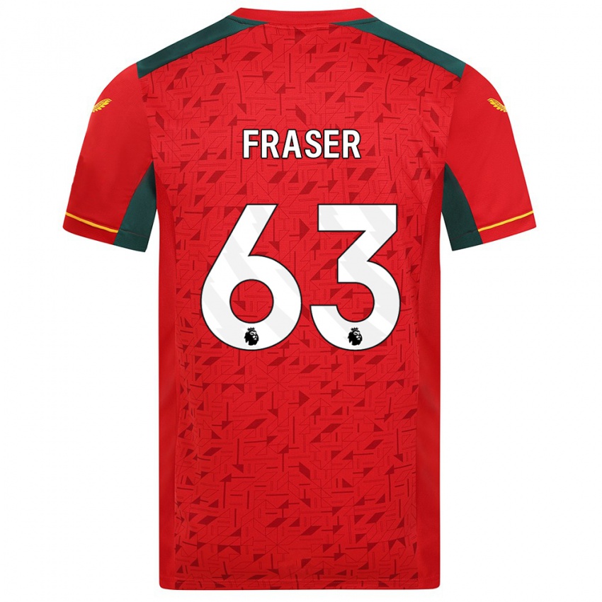 Mulher Camisola Nathan Fraser #63 Vermelho Alternativa 2023/24 Camisa Brasil