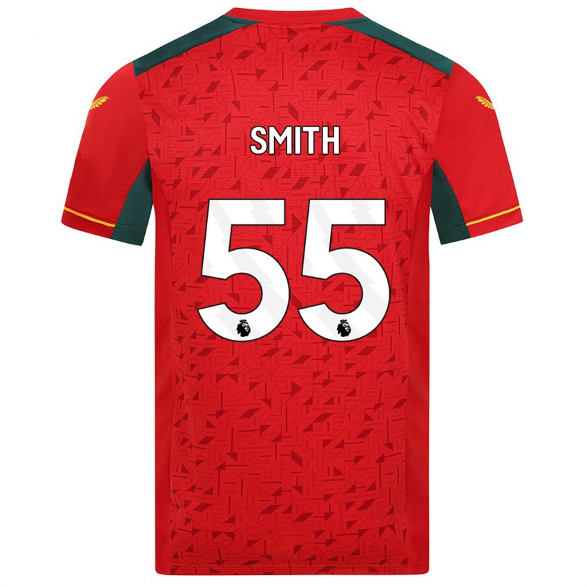 Mulher Camisola Jackson Smith #55 Vermelho Alternativa 2023/24 Camisa Brasil
