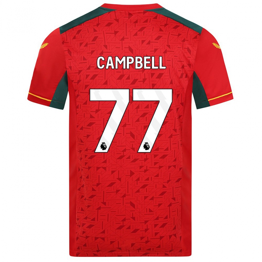 Mulher Camisola Chem Campbell #77 Vermelho Alternativa 2023/24 Camisa Brasil