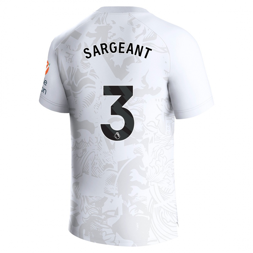 Mulher Camisola Meaghan Sargeant #3 Branco Alternativa 2023/24 Camisa Brasil