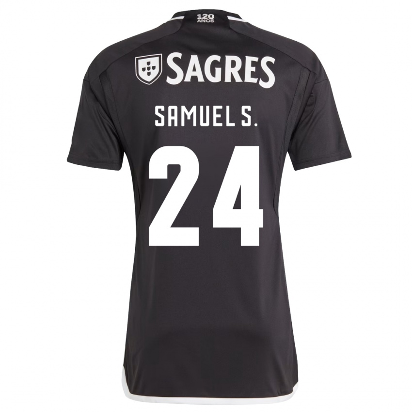 Mulher Camisola Samuel Soares #24 Preto Alternativa 2023/24 Camisa Brasil