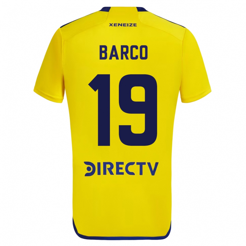 Mulher Camisola Valentin Barco #19 Amarelo Alternativa 2023/24 Camisa Brasil