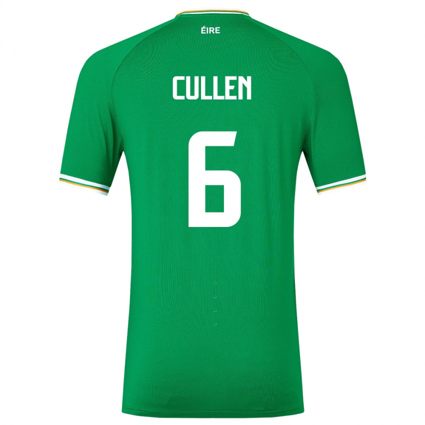 Criança Camisola Irlanda Josh Cullen #6 Verde Principal 24-26 Camisa Brasil