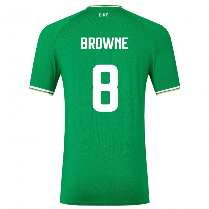 Criança Camisola Irlanda Alan Browne #8 Verde Principal 24-26 Camisa Brasil