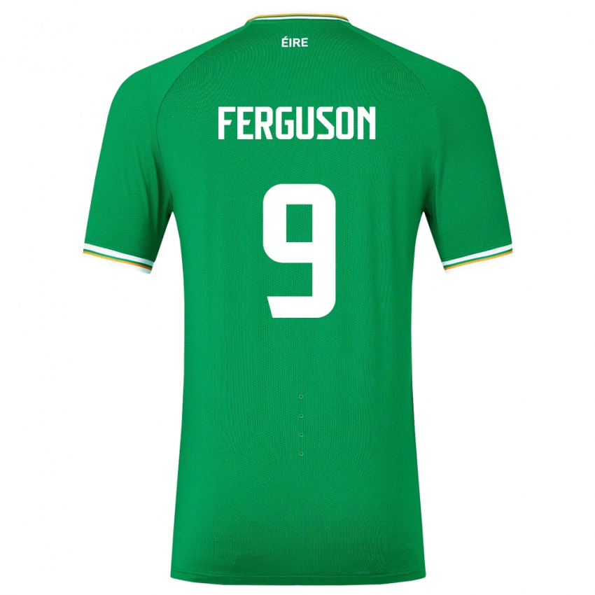 Criança Camisola Irlanda Evan Ferguson #9 Verde Principal 24-26 Camisa Brasil
