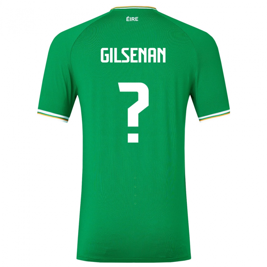 Criança Camisola Irlanda Zak Gilsenan #0 Verde Principal 24-26 Camisa Brasil