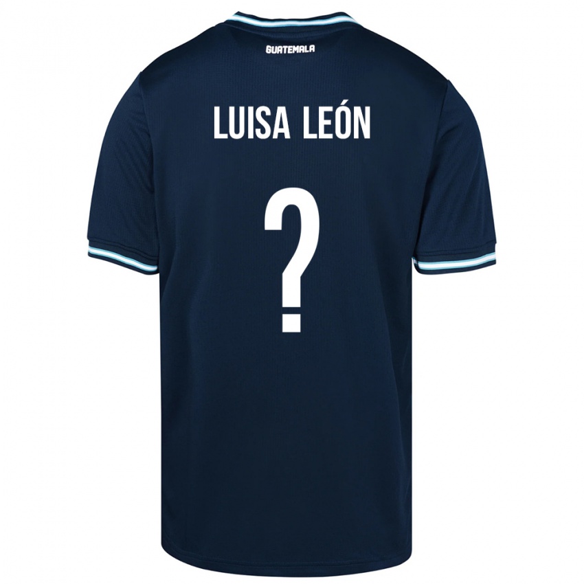 Criança Camisola Guatemala Luisa León #0 Azul Alternativa 24-26 Camisa Brasil