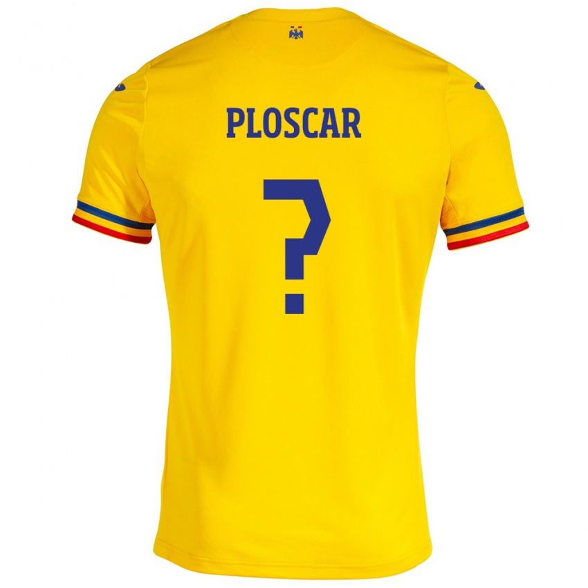 Homem Camisola Romênia Robert Ploscar #0 Amarelo Principal 24-26 Camisa Brasil