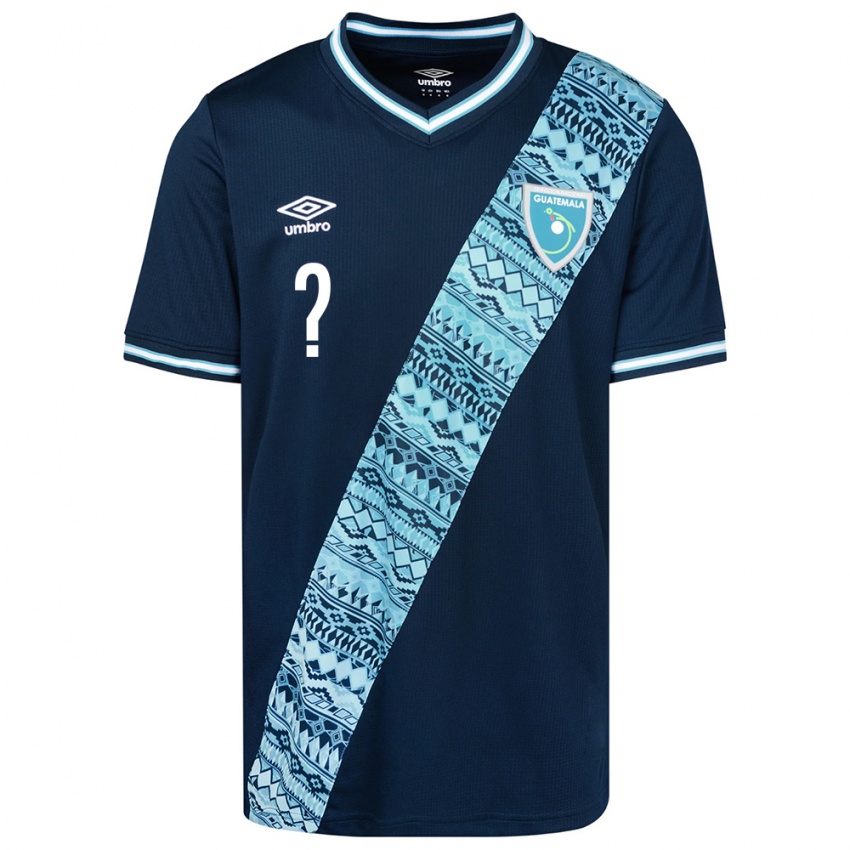 Homem Camisola Guatemala Seu Nome #0 Azul Alternativa 24-26 Camisa Brasil