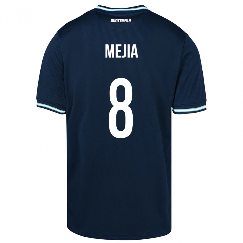 Mulher Camisola Guatemala Robert Mejia #8 Azul Alternativa 24-26 Camisa Brasil