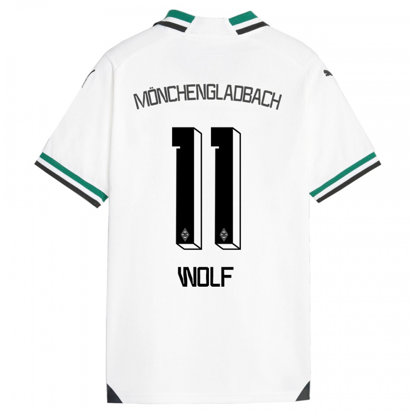Criança Camisola Hannes Wolf #11 Branco Verde Principal 2023/24 Camisa Brasil