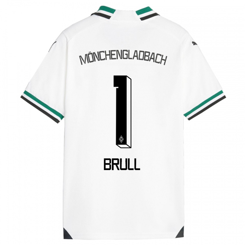 Criança Camisola Maximilian Brüll #1 Branco Verde Principal 2023/24 Camisa Brasil