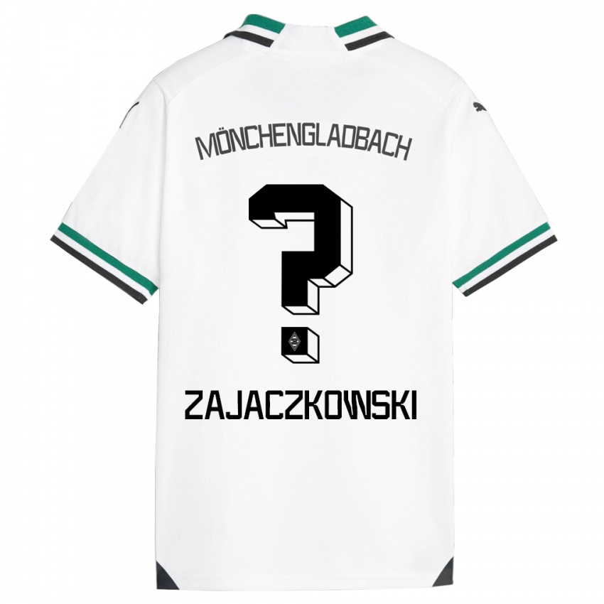 Criança Camisola Vincent Zajaczkowski #0 Branco Verde Principal 2023/24 Camisa Brasil