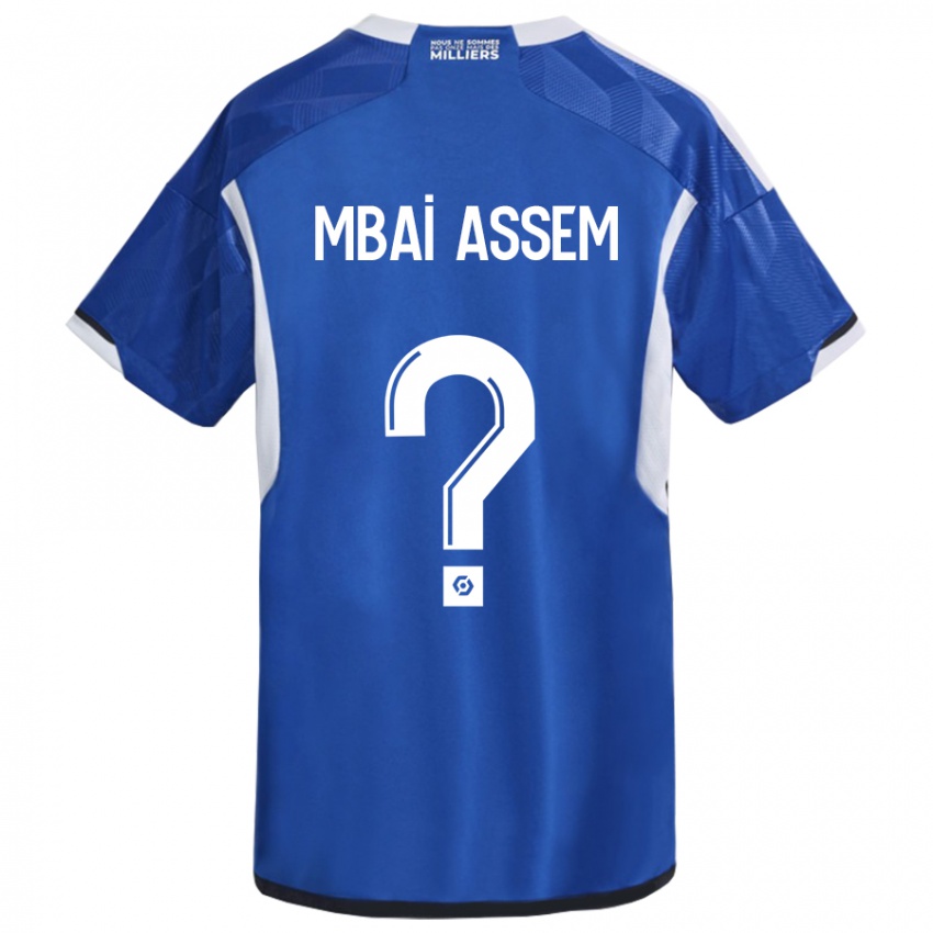Criança Camisola Chris Mbaï-Assem #0 Azul Principal 2023/24 Camisa Brasil