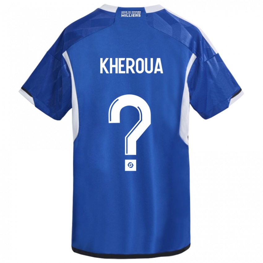 Criança Camisola Nail Kheroua #0 Azul Principal 2023/24 Camisa Brasil