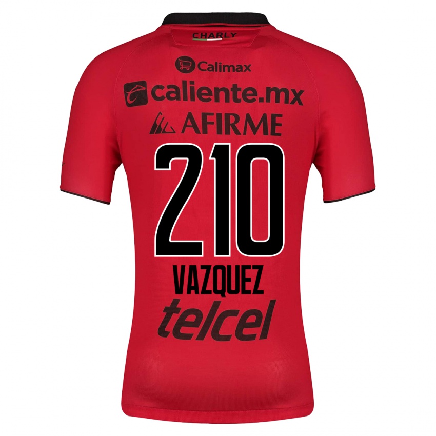 Criança Camisola Daniel Vázquez #210 Vermelho Principal 2023/24 Camisa Brasil
