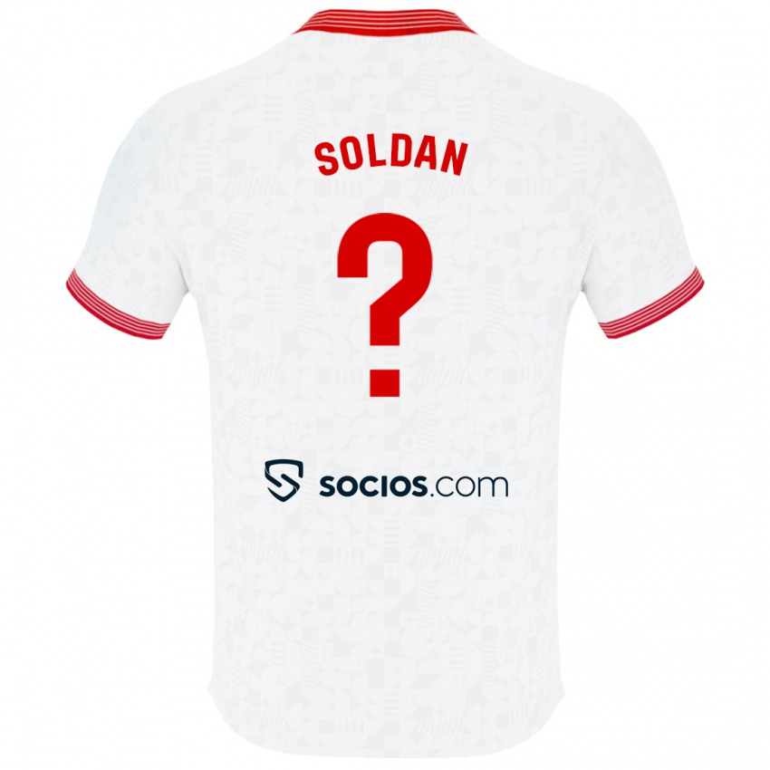 Criança Camisola Iván Soldán #0 Branco Principal 2023/24 Camisa Brasil
