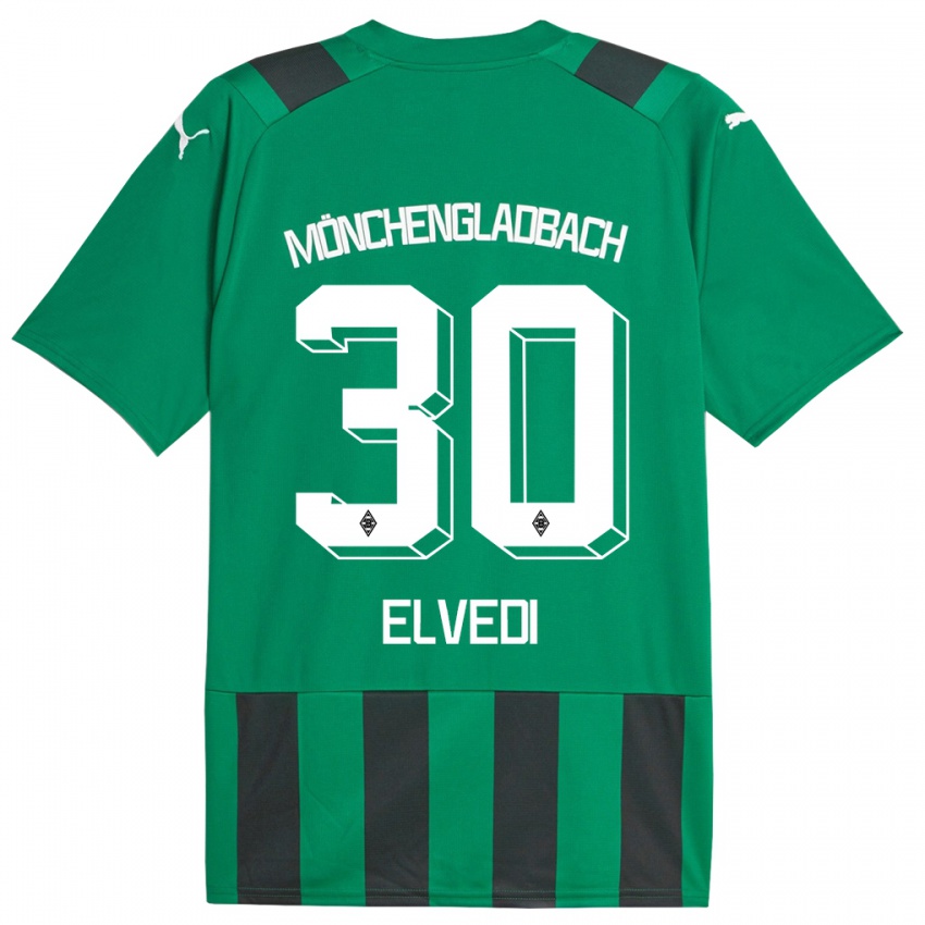 Criança Camisola Nico Elvedi #30 Preto Verde Alternativa 2023/24 Camisa Brasil