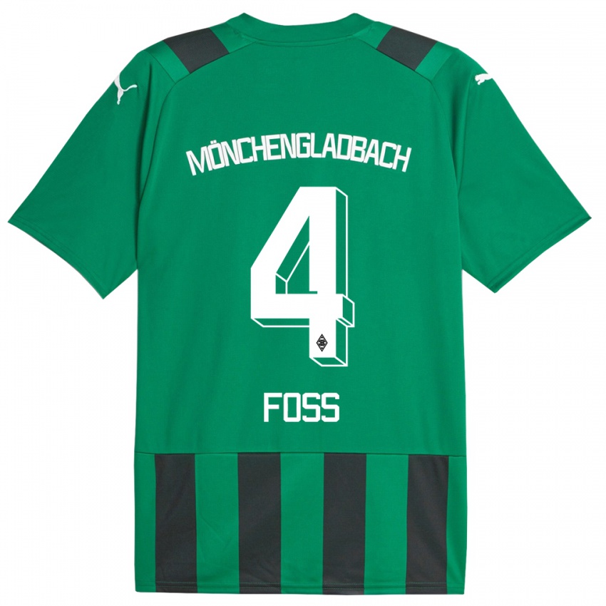 Criança Camisola Jonathan Foss #4 Preto Verde Alternativa 2023/24 Camisa Brasil
