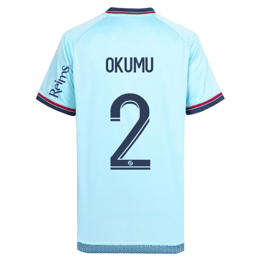 Criança Camisola Joseph Okumu #2 Céu Azul Alternativa 2023/24 Camisa Brasil