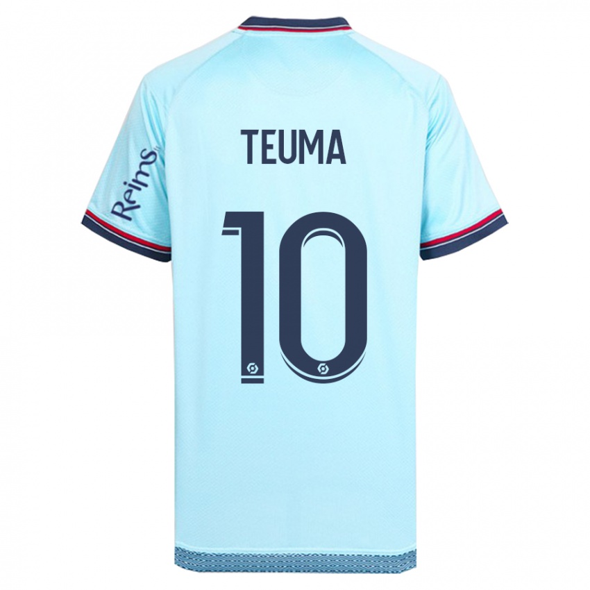 Criança Camisola Teddy Teuma #10 Céu Azul Alternativa 2023/24 Camisa Brasil