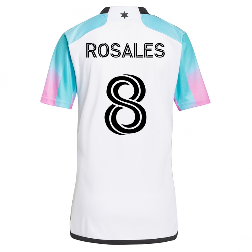 Criança Camisola Joseph Rosales #8 Branco Alternativa 2023/24 Camisa Brasil