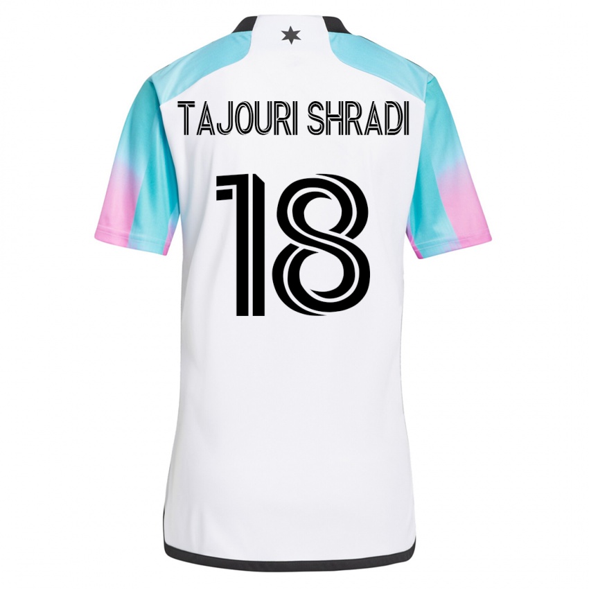 Criança Camisola Ismael Tajouri-Shradi #18 Branco Alternativa 2023/24 Camisa Brasil