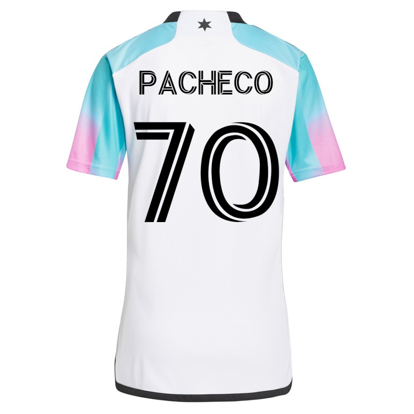 Criança Camisola Diogo Pacheco #70 Branco Alternativa 2023/24 Camisa Brasil