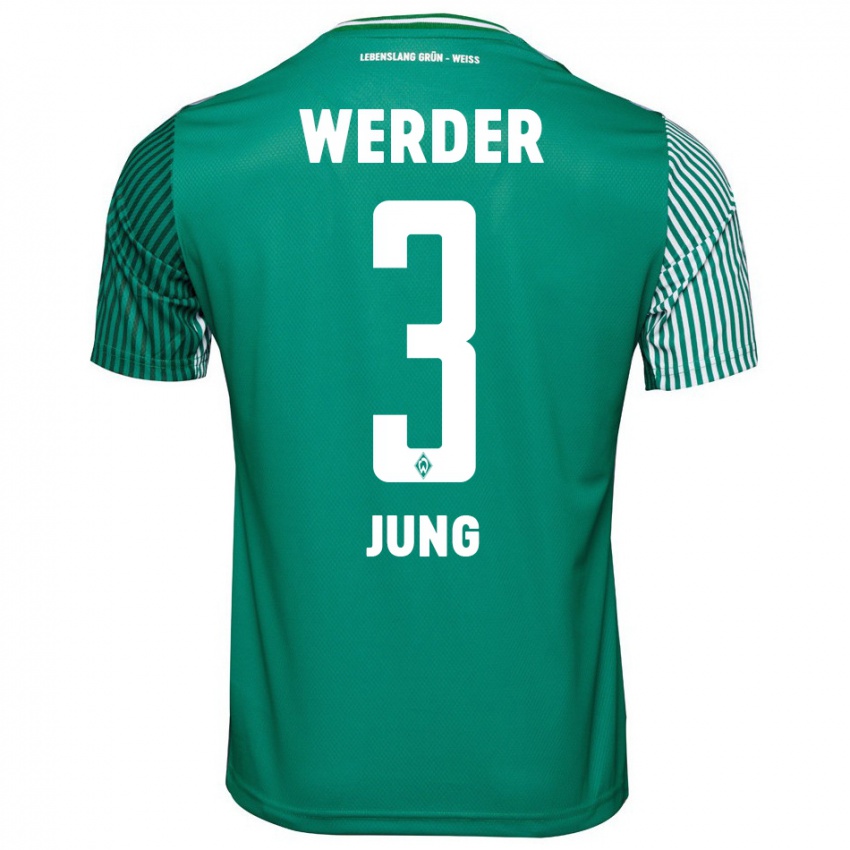 Homem Camisola Anthony Jung #3 Verde Principal 2023/24 Camisa Brasil