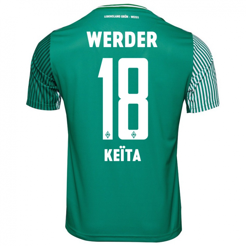 Homem Camisola Naby Keïta #18 Verde Principal 2023/24 Camisa Brasil