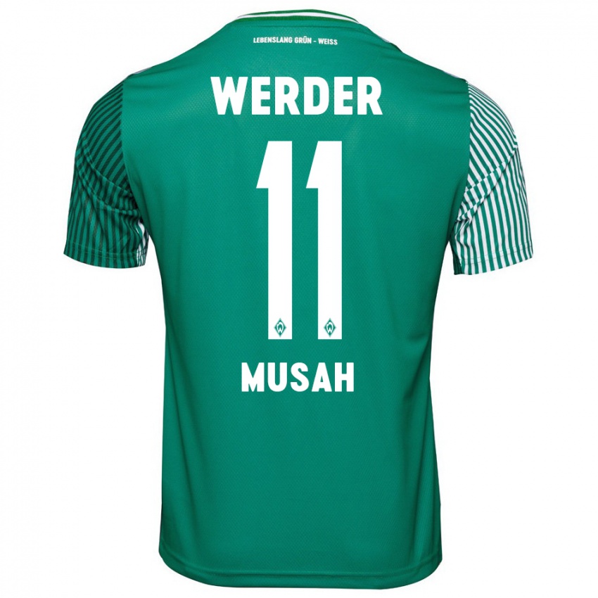 Homem Camisola Salim Musah #11 Verde Principal 2023/24 Camisa Brasil