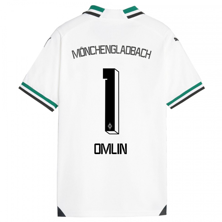 Homem Camisola Jonas Omlin #1 Branco Verde Principal 2023/24 Camisa Brasil