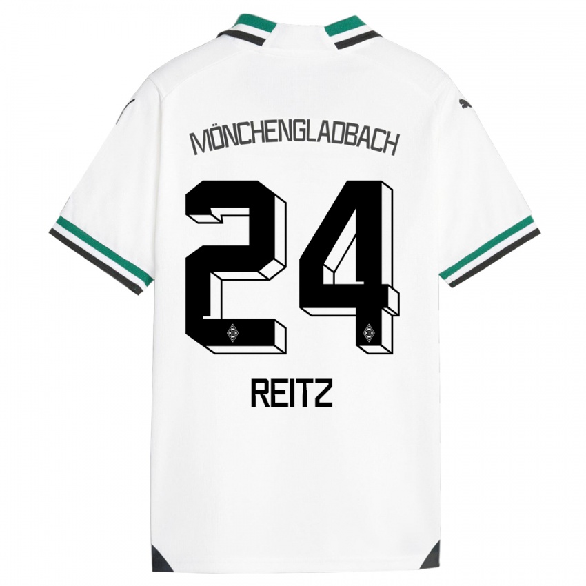 Homem Camisola Tony Reitz #24 Branco Verde Principal 2023/24 Camisa Brasil