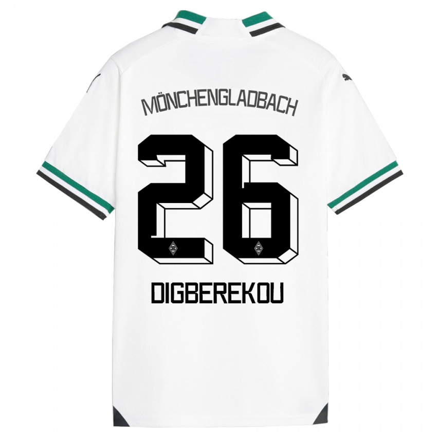 Homem Camisola Ibrahim Digberekou #26 Branco Verde Principal 2023/24 Camisa Brasil