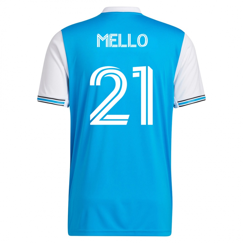 Homem Camisola Vinicius Mello #21 Azul Principal 2023/24 Camisa Brasil