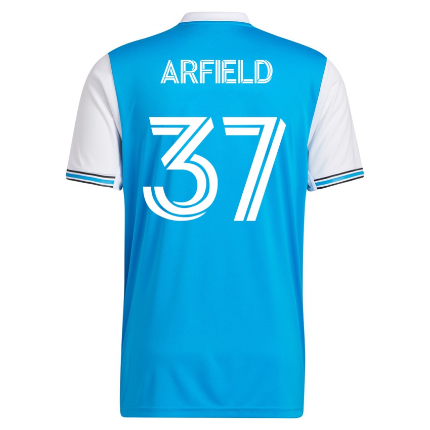 Homem Camisola Scott Arfield #37 Azul Principal 2023/24 Camisa Brasil